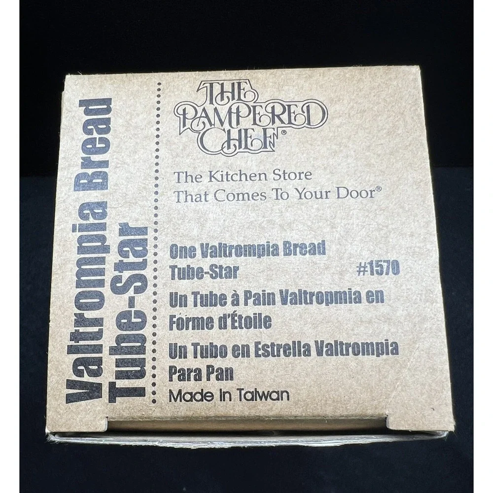 THE PAMPERED CHEF Valtrompia Bread Tube Star #1570 NEW‎ IN BOX